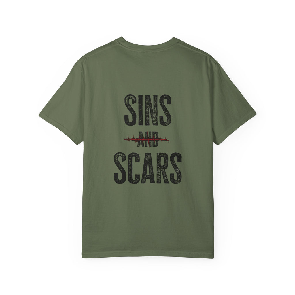 Unisex Garment-Dyed Sins and Scars T-shirt