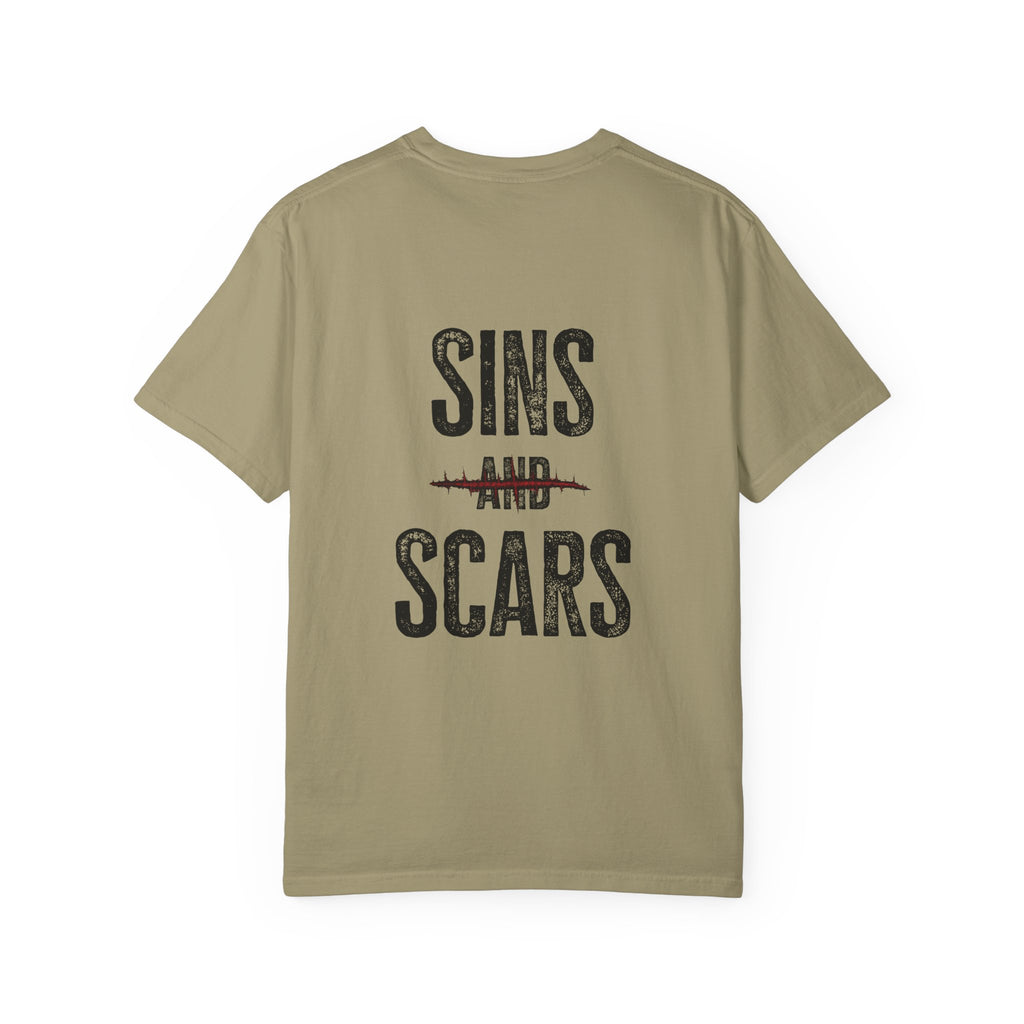 Unisex Garment-Dyed Sins and Scars T-shirt