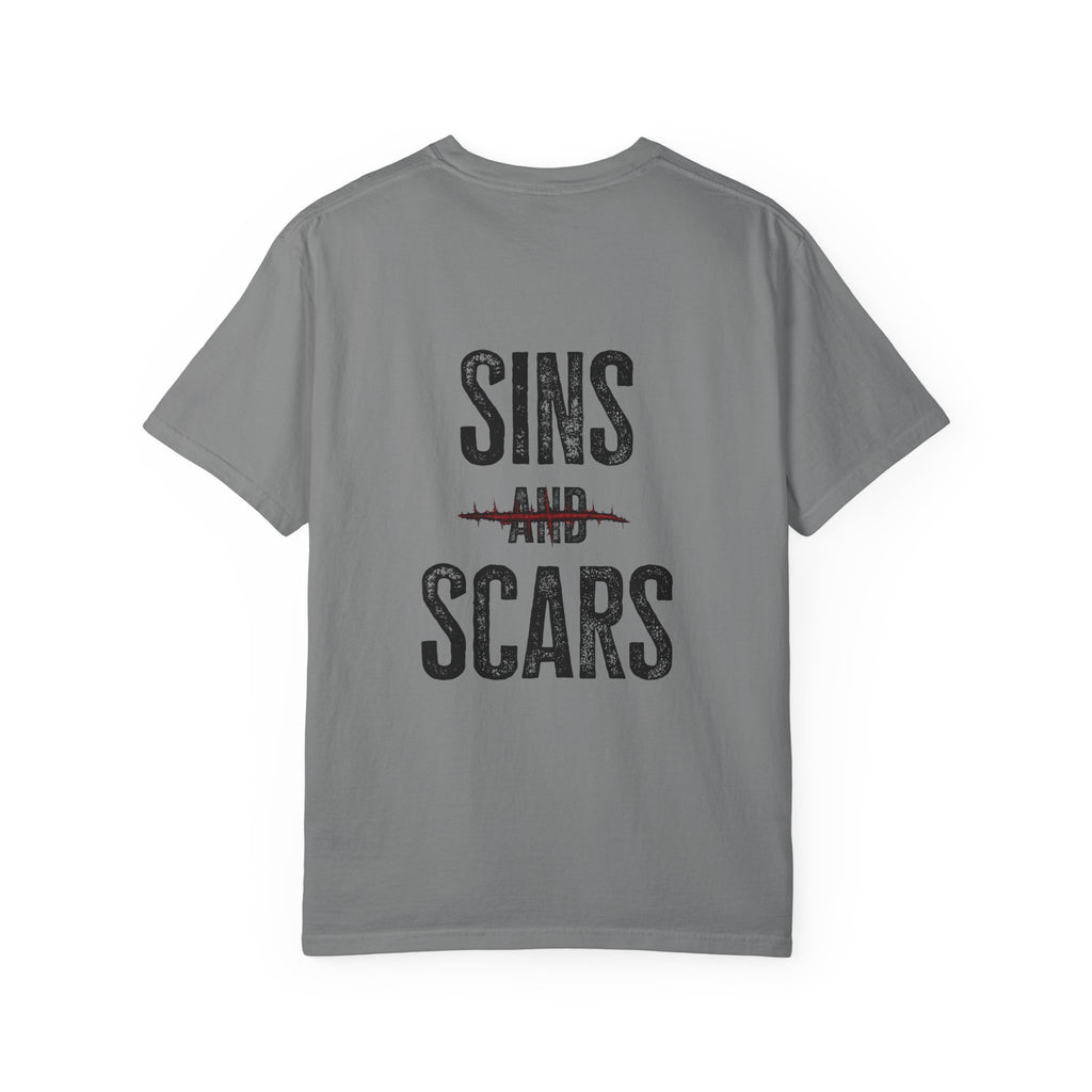Unisex Garment-Dyed Sins and Scars T-shirt