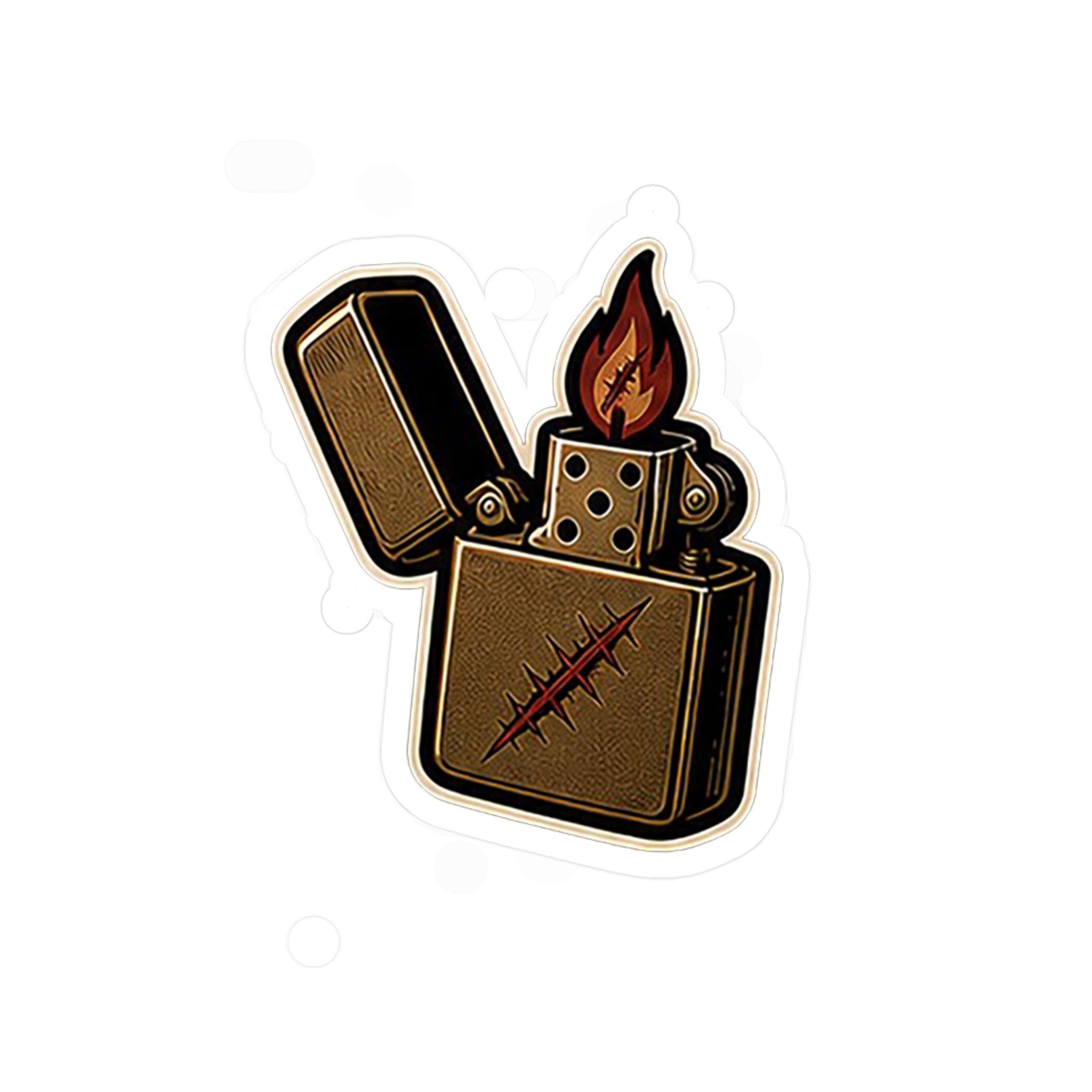 Scar Zippo Cut Vinyl Decals