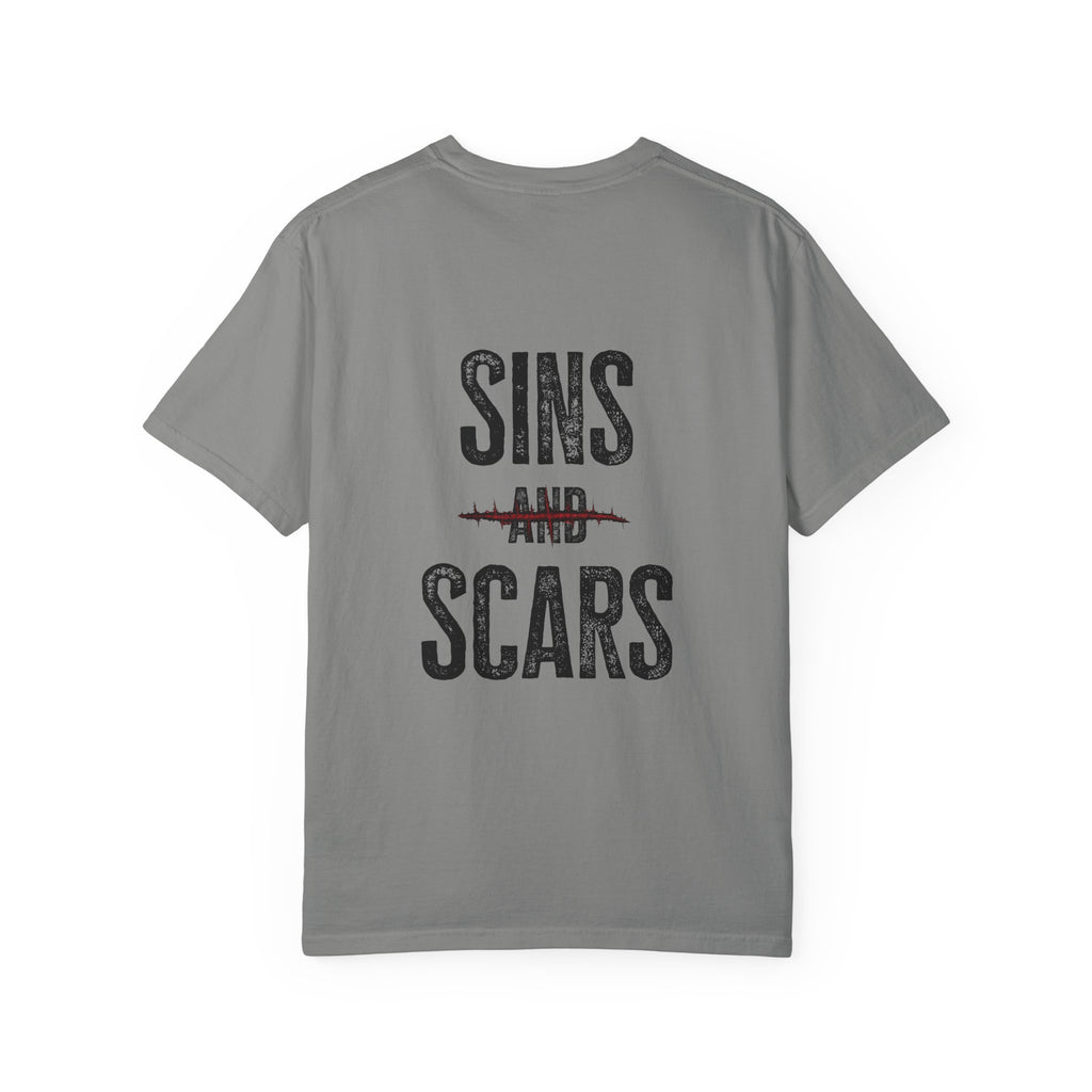 Unisex Garment-Dyed Sins and Scars T-shirt