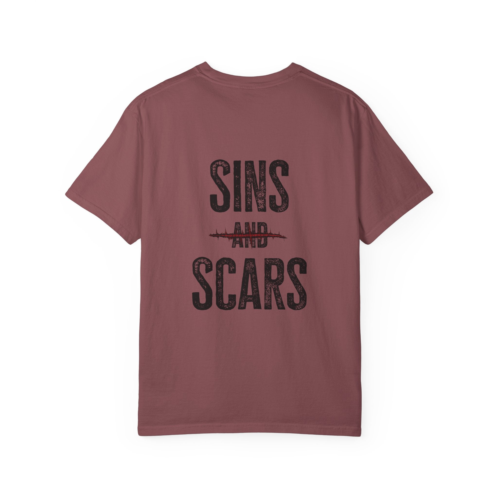 Unisex Garment-Dyed Sins and Scars T-shirt