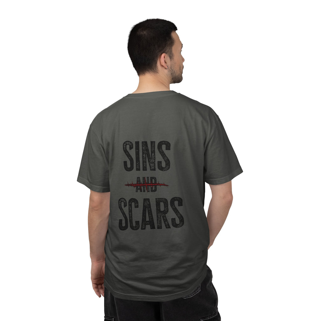 Unisex Garment-Dyed Sins and Scars T-shirt