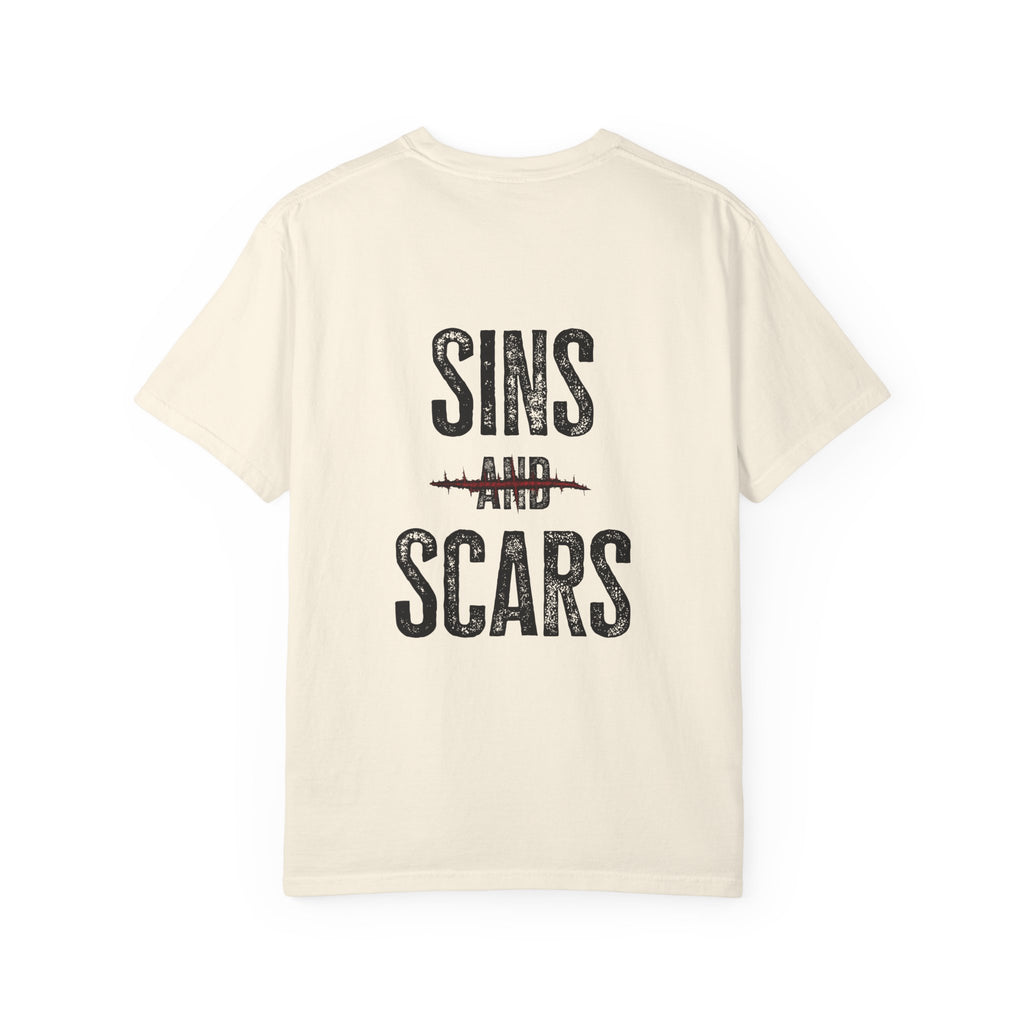 Unisex Garment-Dyed Sins and Scars T-shirt