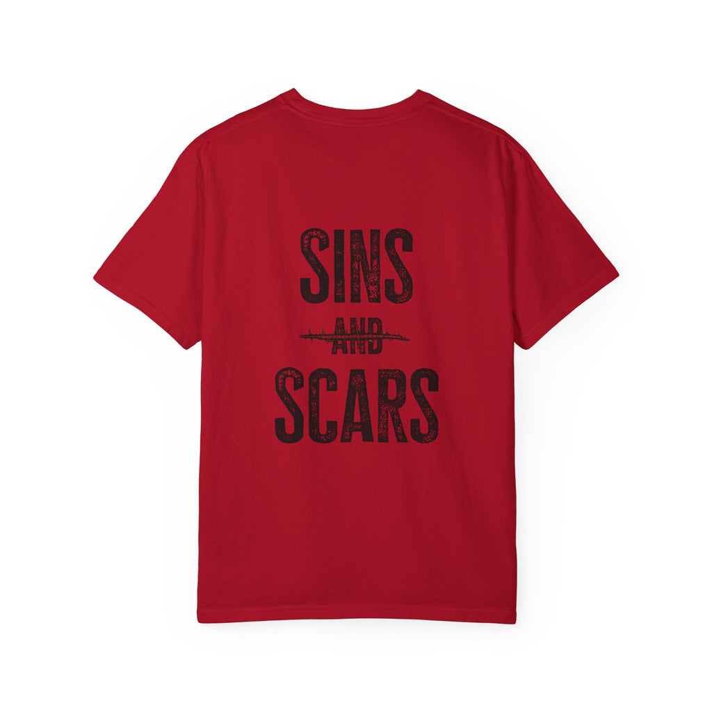 Unisex Garment-Dyed Sins and Scars T-shirt